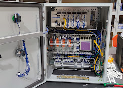 Armoire industrielle câblée